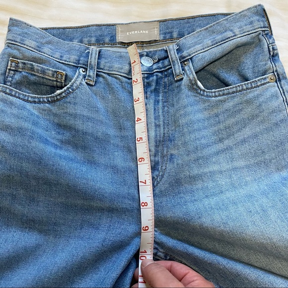 Everlane High Rise Kick Crop Jean Lightwash Blue size 26 - Picture 15 of 16